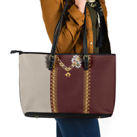 Holy Roman Emperor Costume Leather Tote Bag