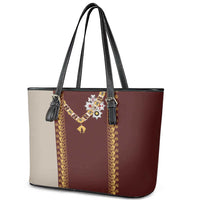 Holy Roman Emperor Costume Leather Tote Bag