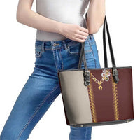 Holy Roman Emperor Costume Leather Tote Bag