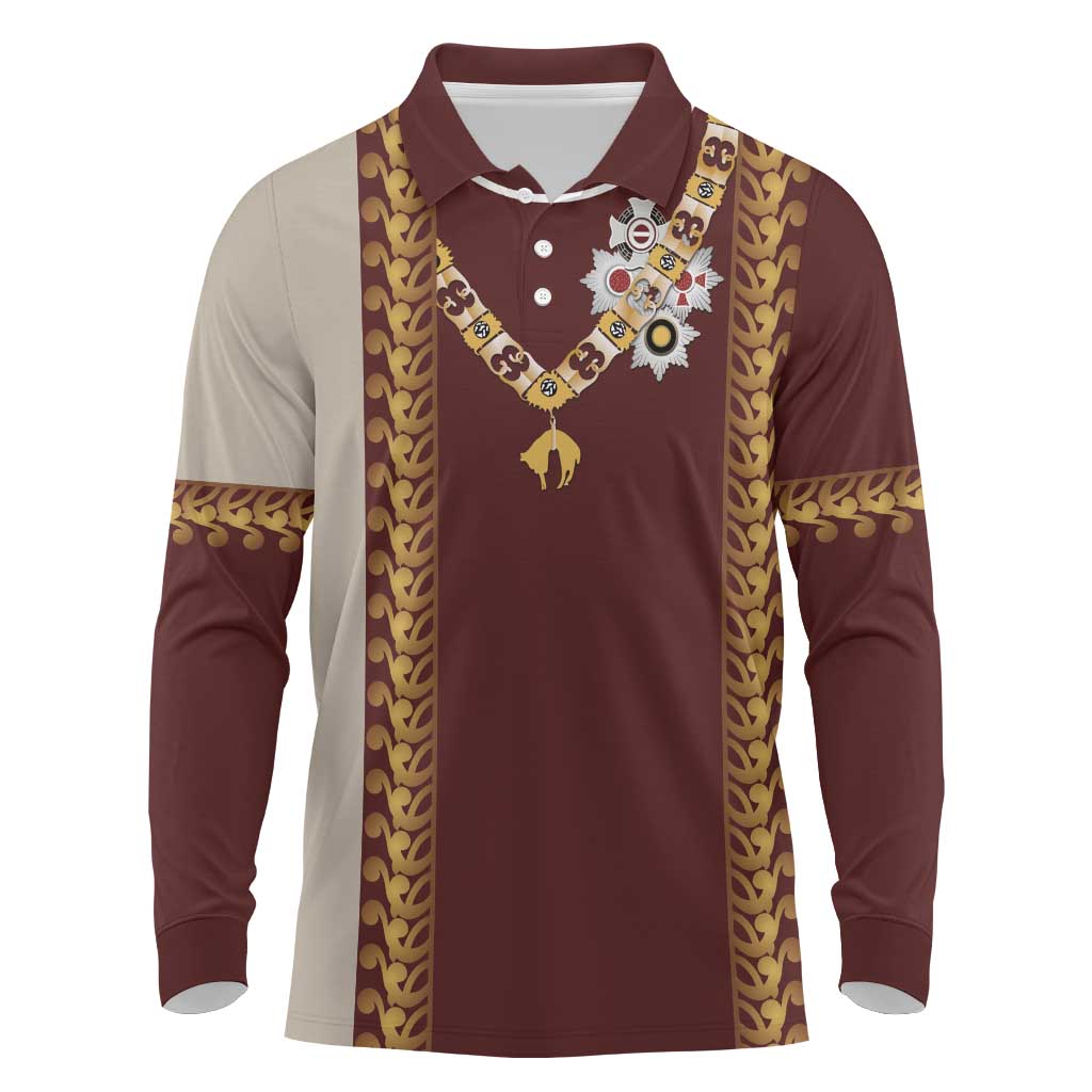 Holy Roman Emperor Costume Long Sleeve Polo Shirt