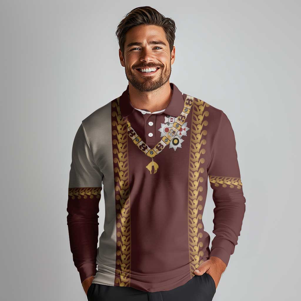 Holy Roman Emperor Costume Long Sleeve Polo Shirt
