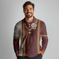 Holy Roman Emperor Costume Long Sleeve Polo Shirt