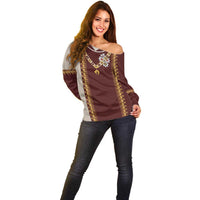 Holy Roman Emperor Costume Off Shoulder Sweater