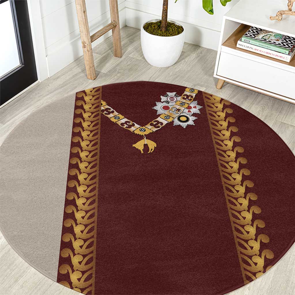 Holy Roman Emperor Costume Round Carpet