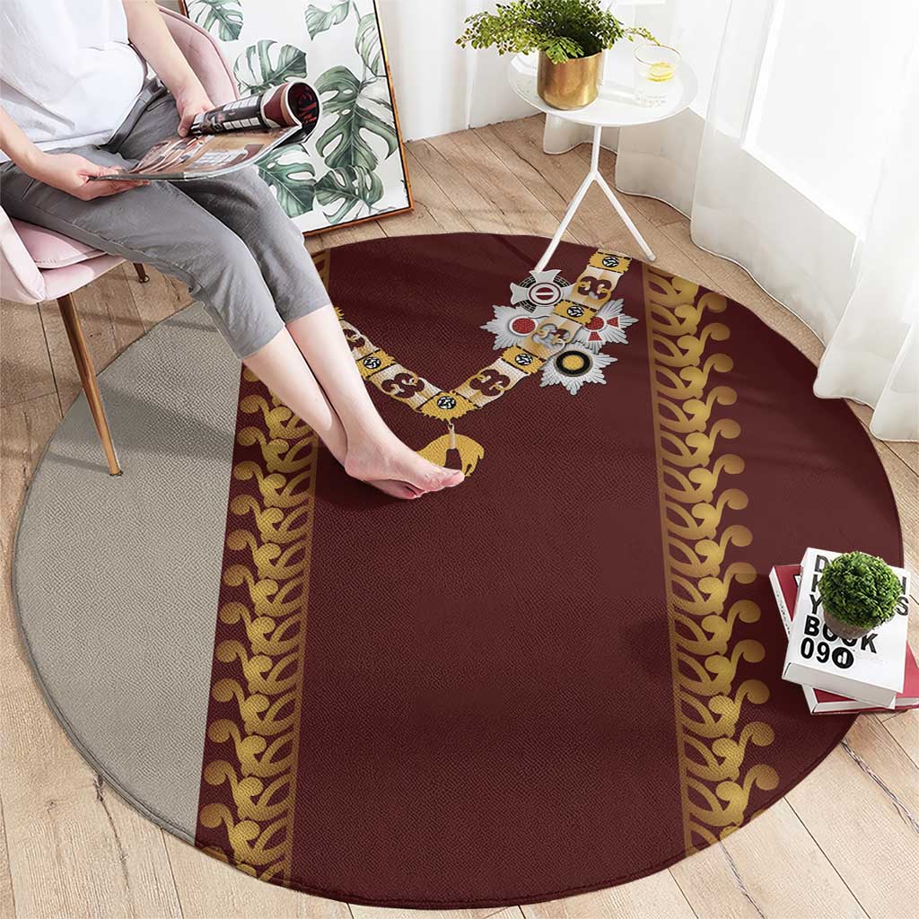 Holy Roman Emperor Costume Round Carpet