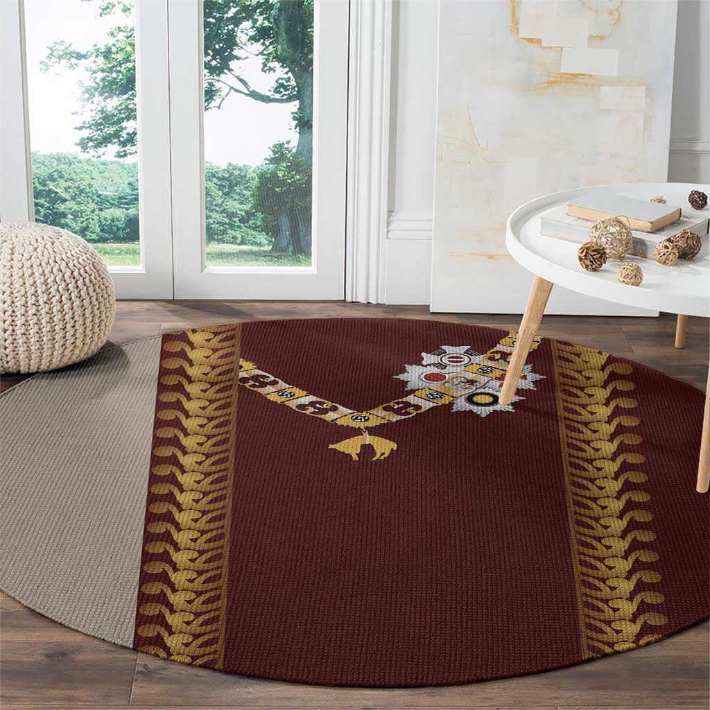 Holy Roman Emperor Costume Round Carpet