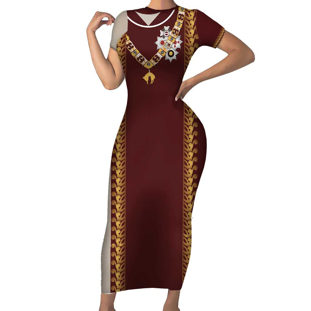 Holy Roman Emperor Costume Short Sleeve Bodycon Dress