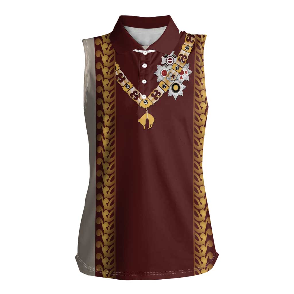 Holy Roman Emperor Costume Women Sleeveless Polo Shirt