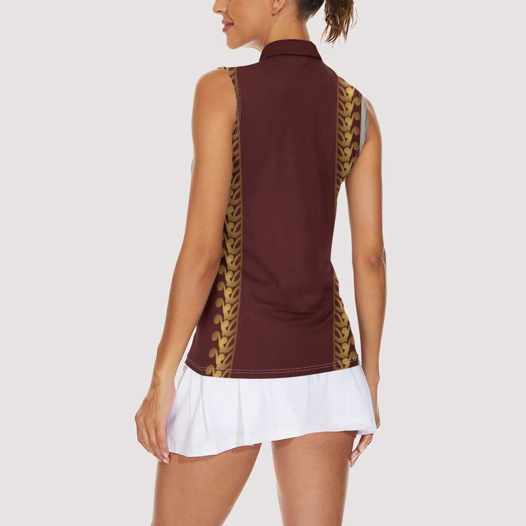 Holy Roman Emperor Costume Women Sleeveless Polo Shirt