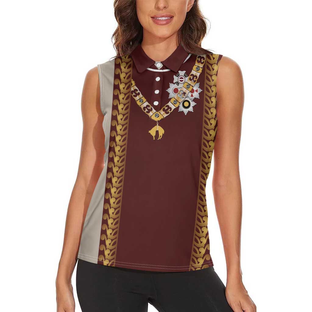 Holy Roman Emperor Costume Women Sleeveless Polo Shirt