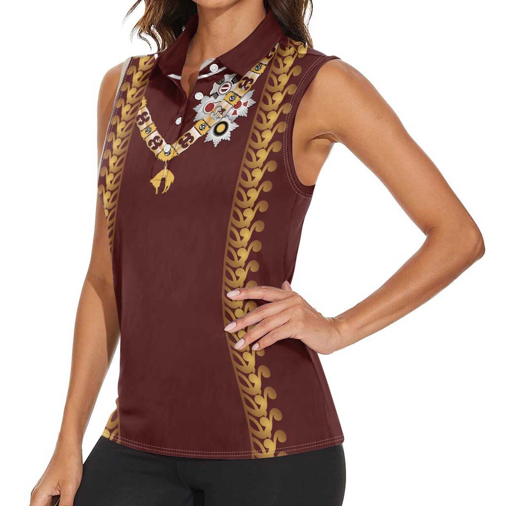 Holy Roman Emperor Costume Women Sleeveless Polo Shirt