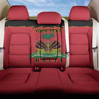 Personalized Haiti 1964 Back Car Seat Cover Coat Of Arms Flag Style