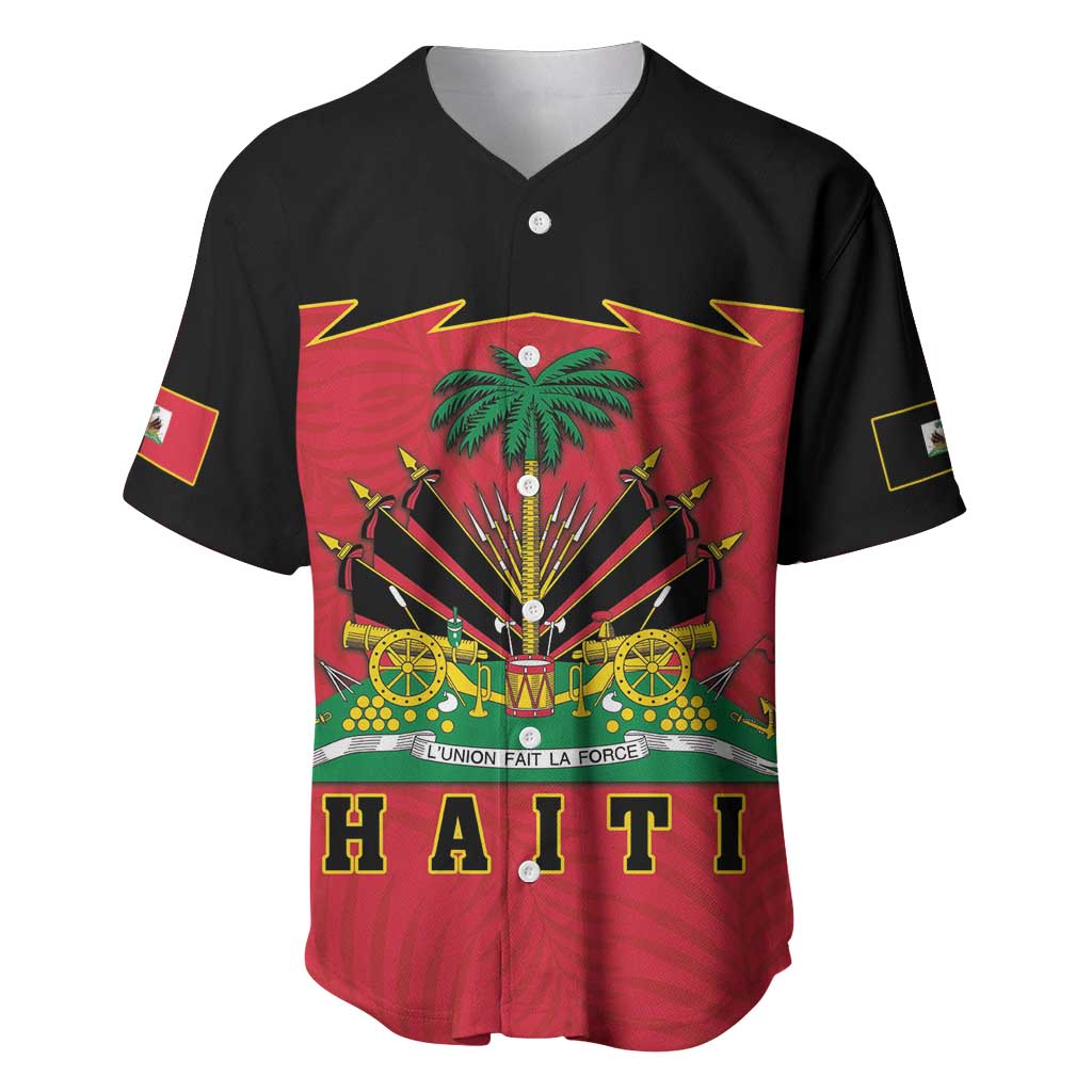 Personalized Haiti 1964 Baseball Jersey Coat Of Arms Flag Style
