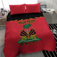 Personalized Haiti 1964 Bedding Set Coat Of Arms Flag Style