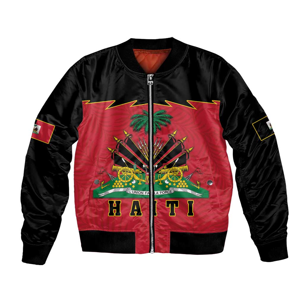 Personalized Haiti 1964 Bomber Jacket Coat Of Arms Flag Style