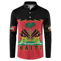 Personalized Haiti 1964 Button Sweatshirt Coat Of Arms Flag Style