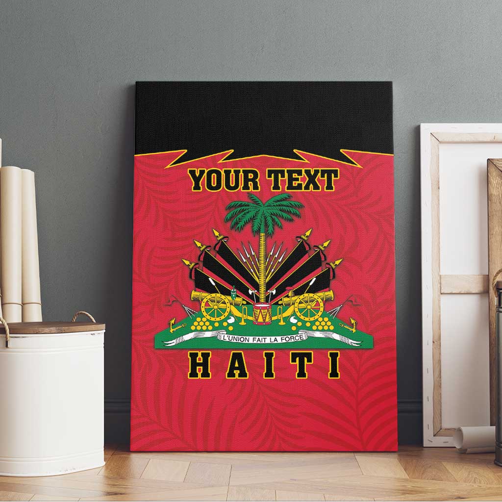 Personalized Haiti 1964 Canvas Wall Art Coat Of Arms Flag Style