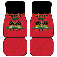 Personalized Haiti 1964 Car Mats Coat Of Arms Flag Style