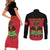 Personalized Haiti 1964 Couples Matching Short Sleeve Bodycon Dress and Long Sleeve Button Shirt Coat Of Arms Flag Style