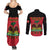 Personalized Haiti 1964 Couples Matching Summer Maxi Dress and Long Sleeve Button Shirt Coat Of Arms Flag Style