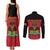 Personalized Haiti 1964 Couples Matching Tank Maxi Dress and Long Sleeve Button Shirt Coat Of Arms Flag Style