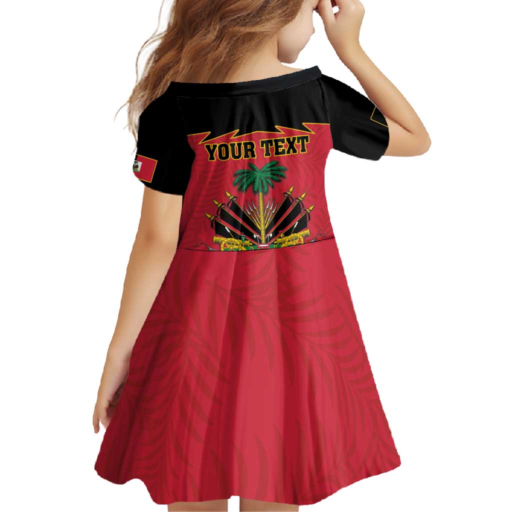 Personalized Haiti 1964 Family Matching Long Sleeve Bodycon Dress and Hawaiian Shirt Coat Of Arms Flag Style