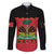 Personalized Haiti 1964 Family Matching Long Sleeve Bodycon Dress and Hawaiian Shirt Coat Of Arms Flag Style