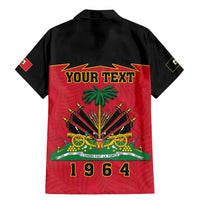 Personalized Haiti 1964 Family Matching Mermaid Dress and Hawaiian Shirt Coat Of Arms Flag Style