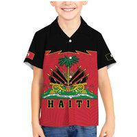 Personalized Haiti 1964 Family Matching Mermaid Dress and Hawaiian Shirt Coat Of Arms Flag Style