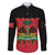 Personalized Haiti 1964 Family Matching Off The Shoulder Long Sleeve Dress and Hawaiian Shirt Coat Of Arms Flag Style