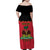 Personalized Haiti 1964 Family Matching Off Shoulder Maxi Dress and Hawaiian Shirt Coat Of Arms Flag Style