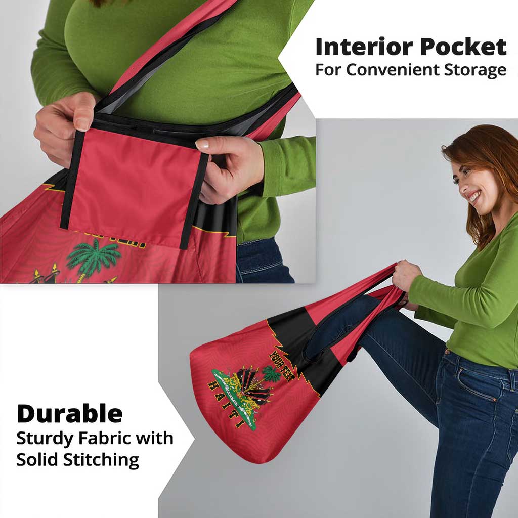 Personalized Haiti 1964 Grocery Bag Coat Of Arms Flag Style