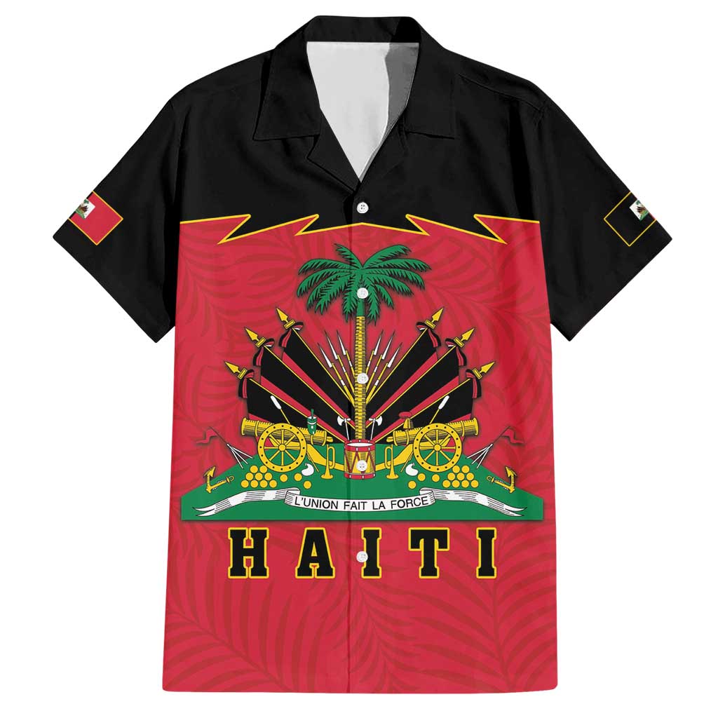 Personalized Haiti 1964 Hawaiian Shirt Coat Of Arms Flag Style