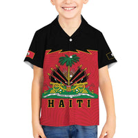 Personalized Haiti 1964 Hawaiian Shirt Coat Of Arms Flag Style