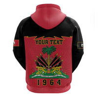 Personalized Haiti 1964 Hoodie Coat Of Arms Flag Style