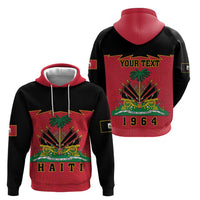 Personalized Haiti 1964 Hoodie Coat Of Arms Flag Style