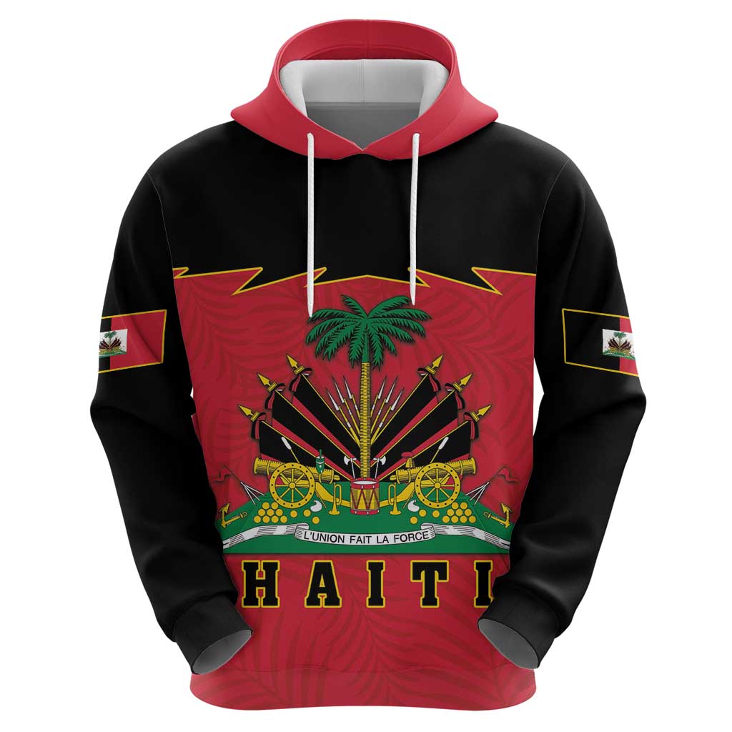 Personalized Haiti 1964 Hoodie Coat Of Arms Flag Style