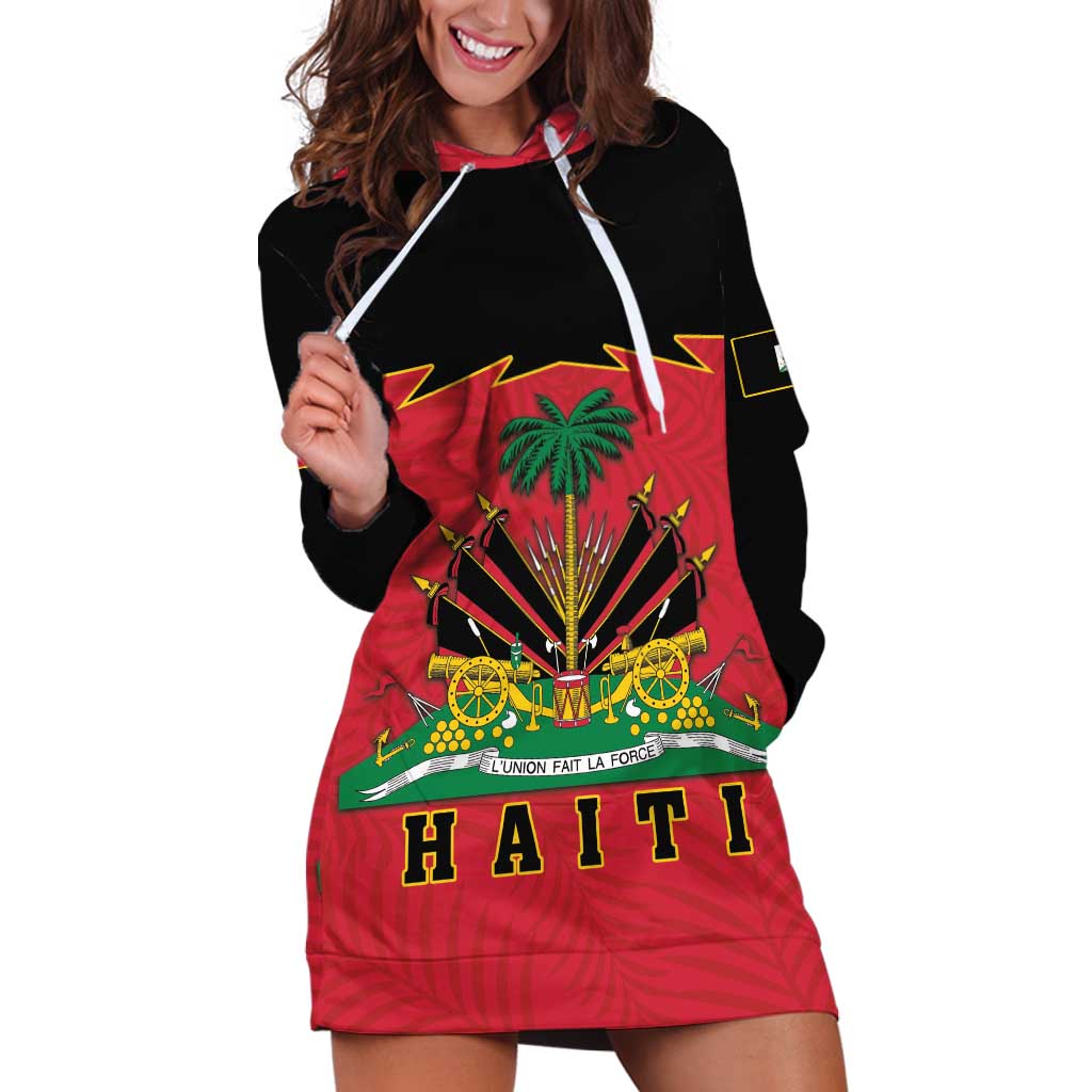 Personalized Haiti 1964 Hoodie Dress Coat Of Arms Flag Style
