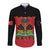 Personalized Haiti 1964 Long Sleeve Button Shirt Coat Of Arms Flag Style