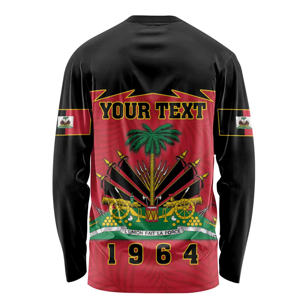 Personalized Haiti 1964 Long Sleeve Shirt Coat Of Arms Flag Style