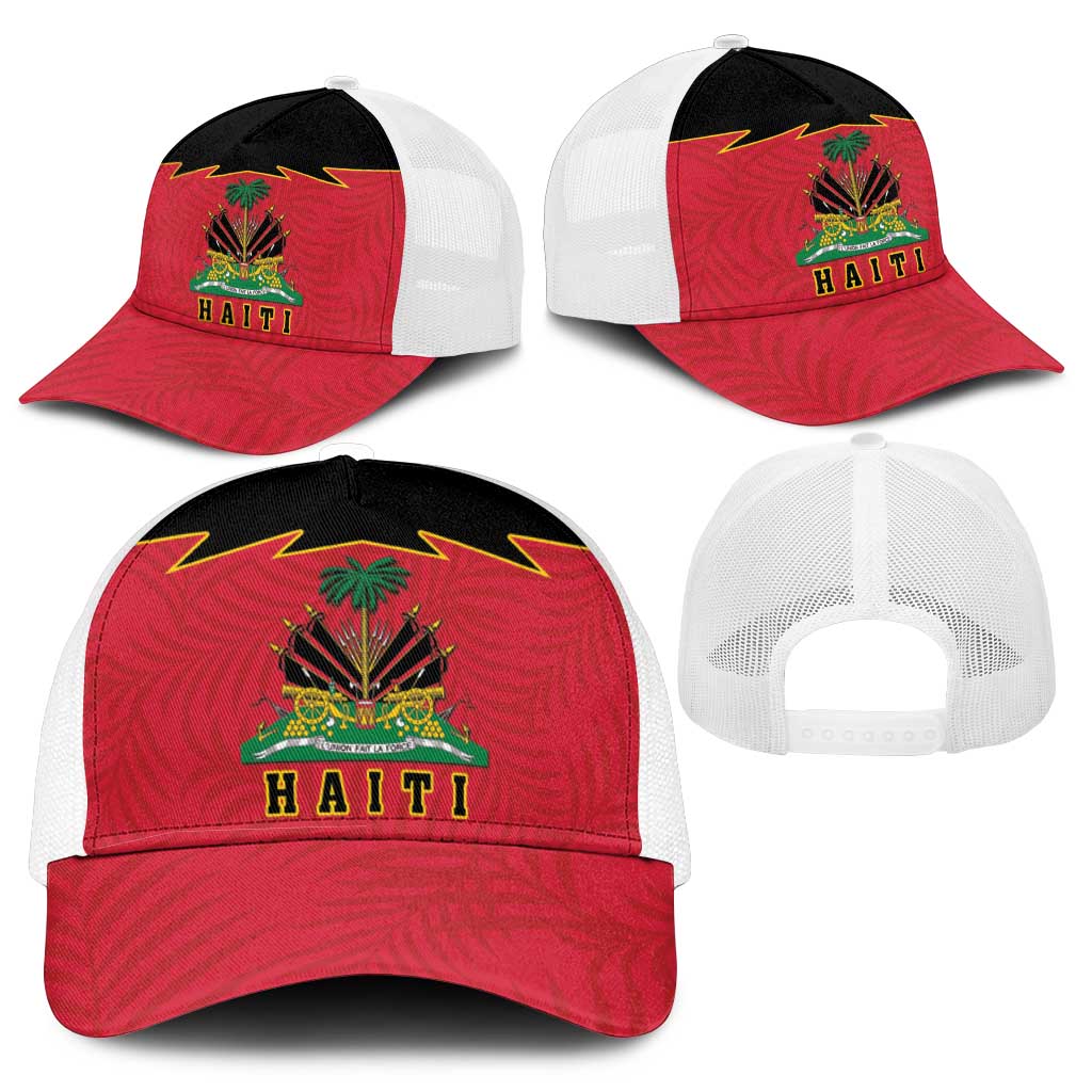 Haiti 1964 Mesh Trucker Cap Coat Of Arms Flag Style - Wonder Print Shop
