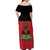 Personalized Haiti 1964 Off Shoulder Maxi Dress Coat Of Arms Flag Style