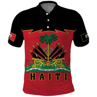 Personalized Haiti 1964 Polo Shirt Coat Of Arms Flag Style