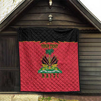 Personalized Haiti 1964 Quilt Coat Of Arms Flag Style