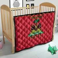 Personalized Haiti 1964 Quilt Coat Of Arms Flag Style
