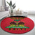 Personalized Haiti 1964 Round Carpet Coat Of Arms Flag Style