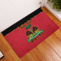 Personalized Haiti 1964 Rubber Doormat Coat Of Arms Flag Style