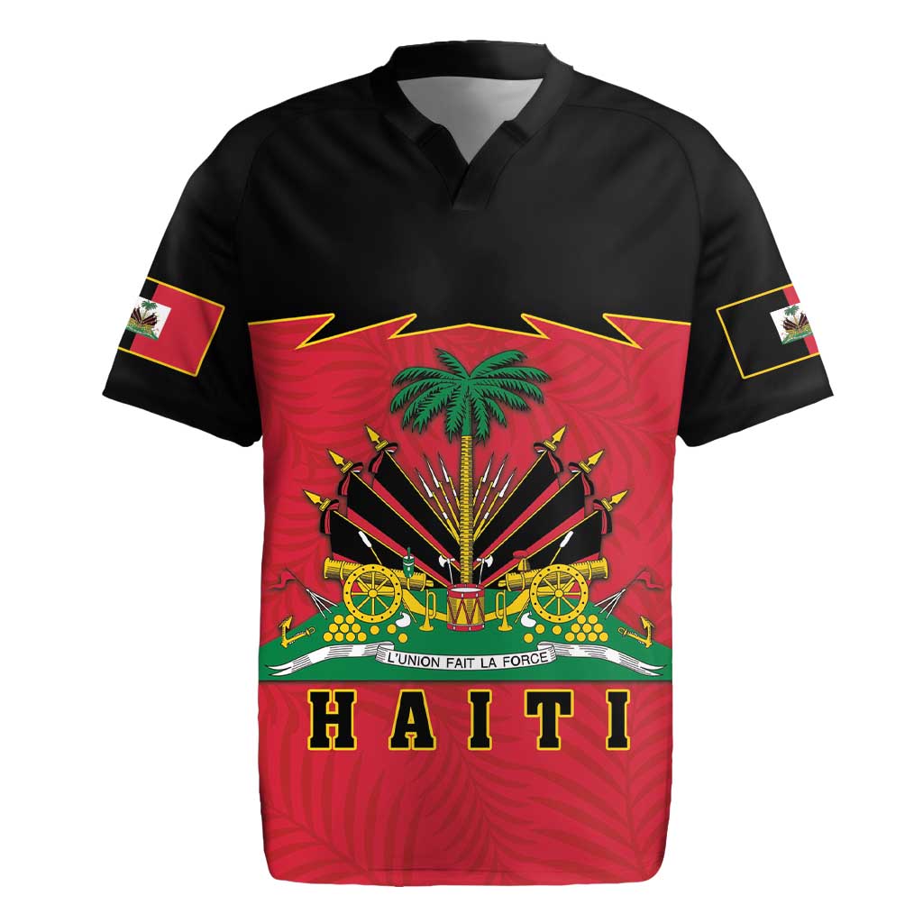 Personalized Haiti 1964 Rugby Jersey Coat Of Arms Flag Style