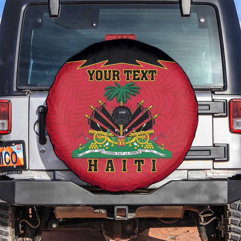Personalized Haiti 1964 Spare Tire Cover Coat Of Arms Flag Style