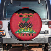 Personalized Haiti 1964 Spare Tire Cover Coat Of Arms Flag Style